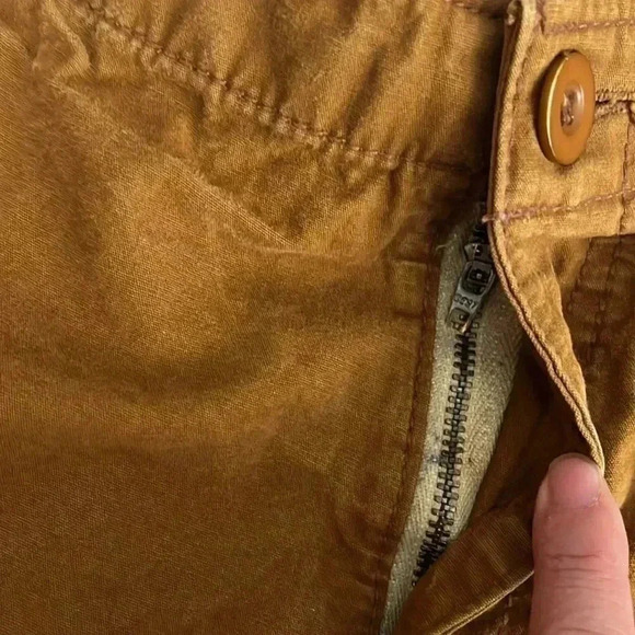 [36]The Cabostyle Relax Cotton  Yellow Brown Cargo Short- Made in Mexico - Picture 4 of 9